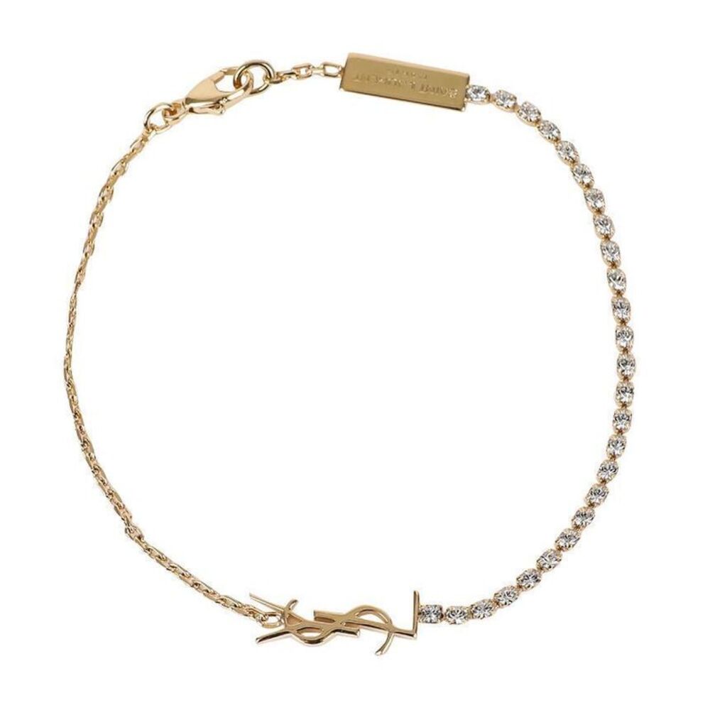 Cassandra Rhinestone Charm Chain Bracelet